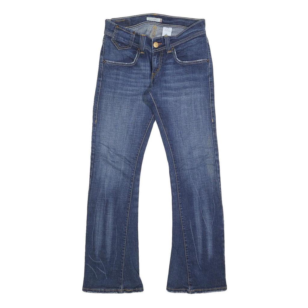 LEVI'S Womens Regular Fit Blue Denim Straight Jeans W28 L30 Classic Cotton Zip