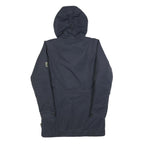 JACK WOLFSKIN Womens Navy Blue Outdoor Jacket UK 8 Polyester Blend Hooded Zip