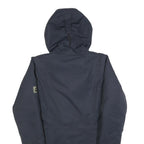 JACK WOLFSKIN Womens Navy Blue Outdoor Jacket UK 8 Polyester Blend Hooded Zip