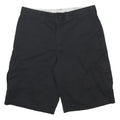 DICKIES Mens Black Cargo Shorts Size L W36 Workwear Cotton Blend