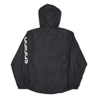 ADIDAS Womens Black Zip Hooded Jacket S Polyamide Plain Logo Track Outdoor
