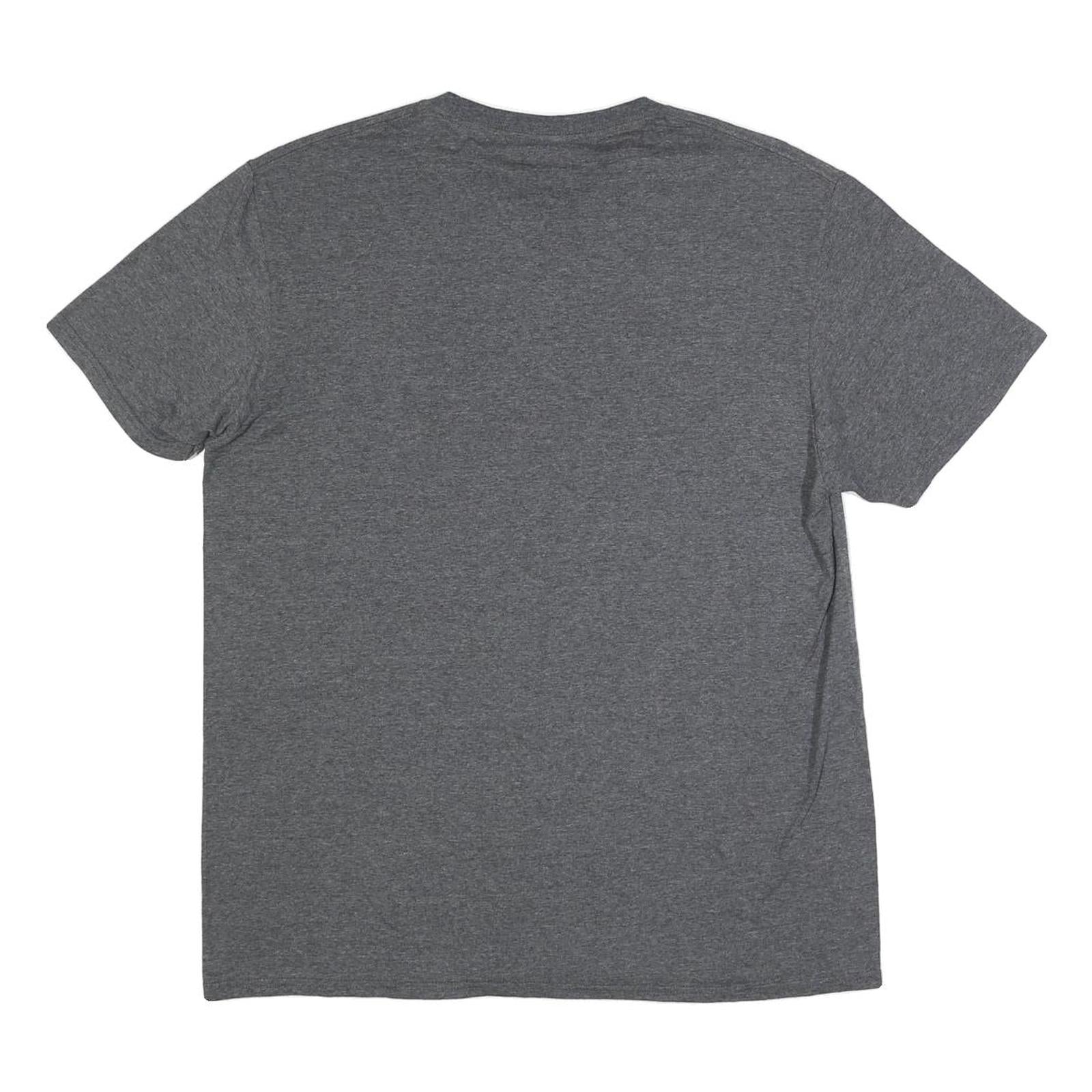 FIFTHSUN Mens Grey NASA Graphic T-Shirt L Short Sleeve Crew Neck Cotton Blend