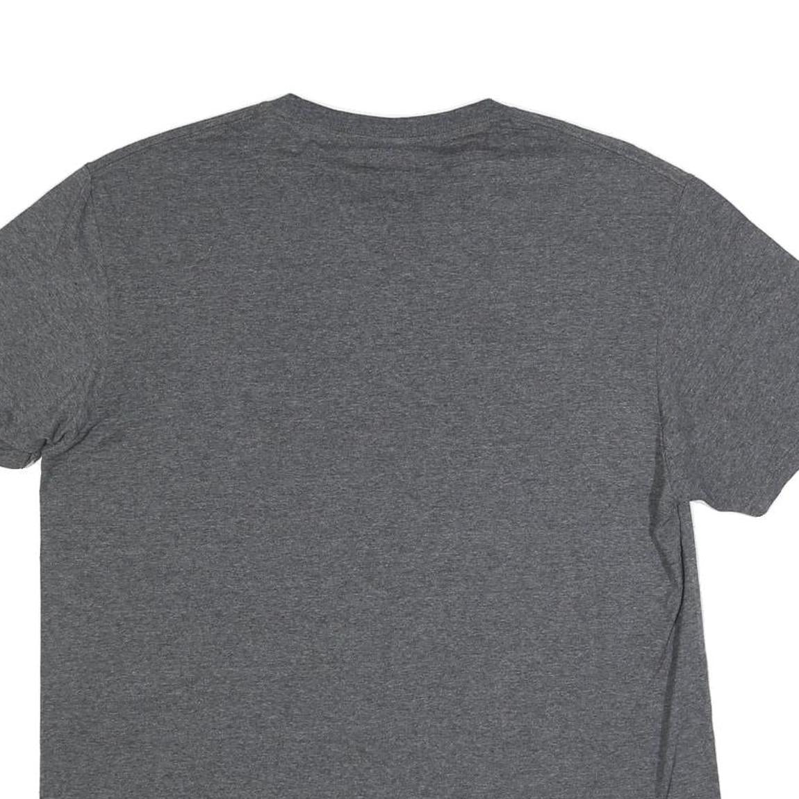 FIFTHSUN Mens Grey NASA Graphic T-Shirt L Short Sleeve Crew Neck Cotton Blend