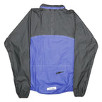 LOFFLER Mens Black & Blue Jacket XL Woven Plain Zip Athletic