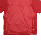 NIKE Mens Red 1/4 Zip L Polyester Sports Sweatshirt
