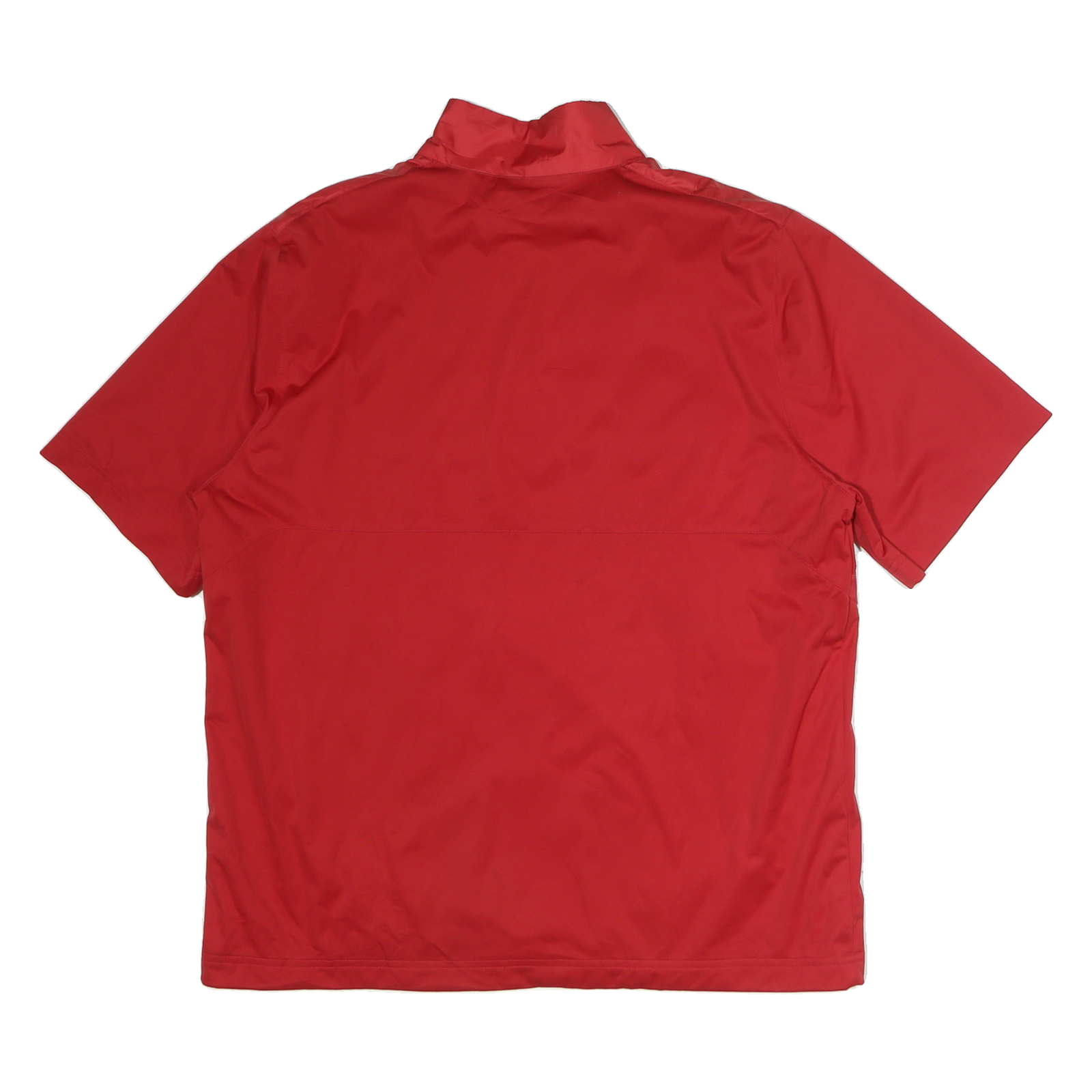 NIKE Mens Red 1/4 Zip L Polyester Sports Sweatshirt