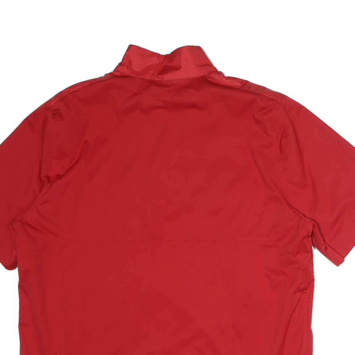 NIKE Mens Red 1/4 Zip L Polyester Sports Sweatshirt