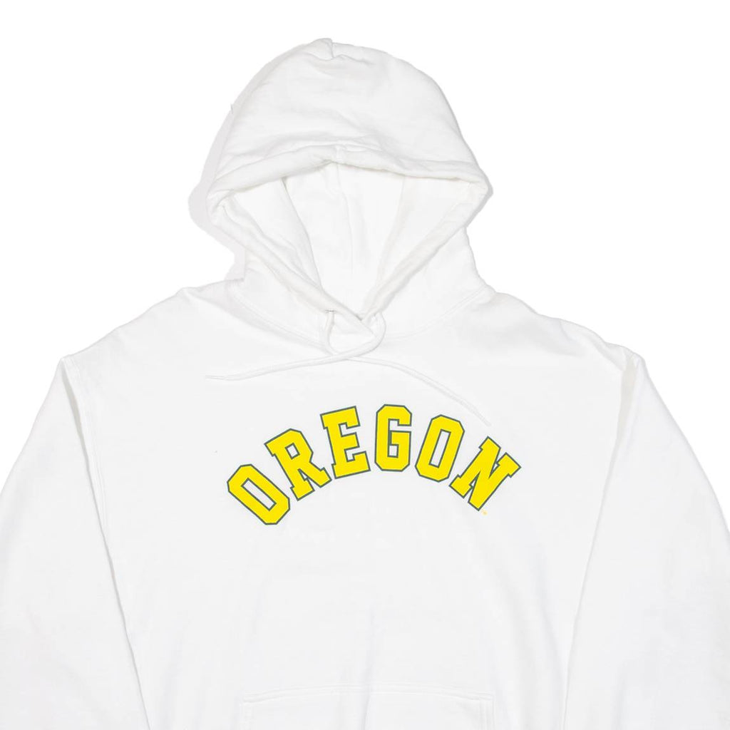 PORT & COMPANY Oregon Mens White Hoodie USA XL