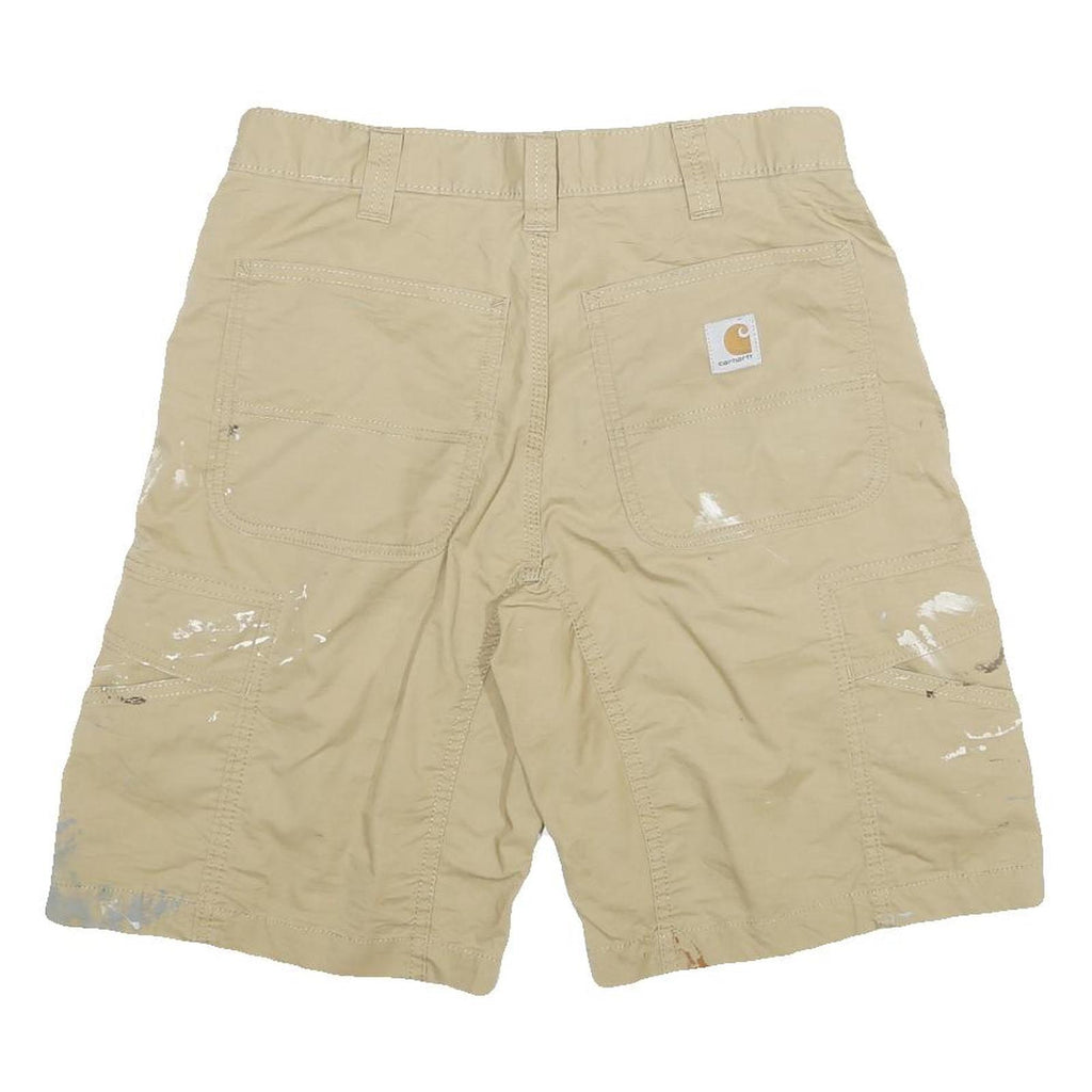 CARHARTT Mens Shorts Beige Relaxed Fit Cargo XL W32 Workwear Utility Cotton