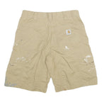 CARHARTT Mens Shorts Beige Relaxed Fit Cargo XL W32 Workwear Utility Cotton