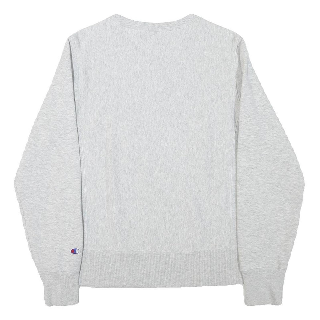CHAMPION Mens Grey Crew Neck M Cotton Blend Pullover Sweatshirt