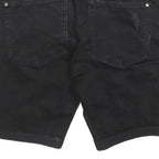 FIRETRAP Mens Black Casual Denim Distressed Shorts M W30 Cotton Blend