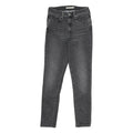 LEVI'S 721 High Rise Skinny Womens Jeans Black Slim Denim Medium W26 L28