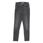 LEVI'S 721 High Rise Skinny Womens Jeans Black Slim Denim Medium W26 L28