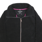 CALVIN KLEIN PERFORMANCE Womens Black Plain Jumper Full Zip Basic Knit M Jacket
