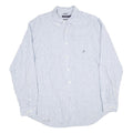 NAUTICA Mens Blue Striped Cotton Shirt XL Button Down Casual Classic