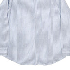 NAUTICA Mens Blue Striped Cotton Shirt XL Button Down Casual Classic