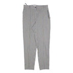 CITY LIFE Womens Regular Fit Checked Trousers W30 L30 Polyester Blend Zip