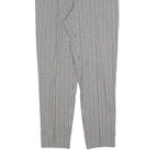 CITY LIFE Womens Regular Fit Checked Trousers W30 L30 Polyester Blend Zip