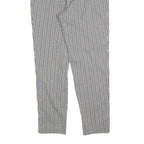 CITY LIFE Womens Regular Fit Checked Trousers W30 L30 Polyester Blend Zip