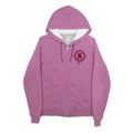 NIKE Womens Purple Pullover Hoodie L Cotton Blend Zip Up Casual Sweatshirt
