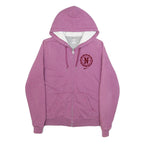 NIKE Womens Purple Pullover Hoodie L Cotton Blend Zip Up Casual Sweatshirt
