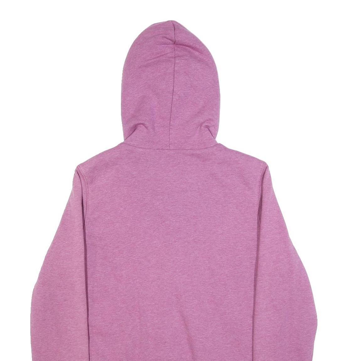 NIKE Womens Purple Pullover Hoodie L Cotton Blend Zip Up Casual Sweatshirt