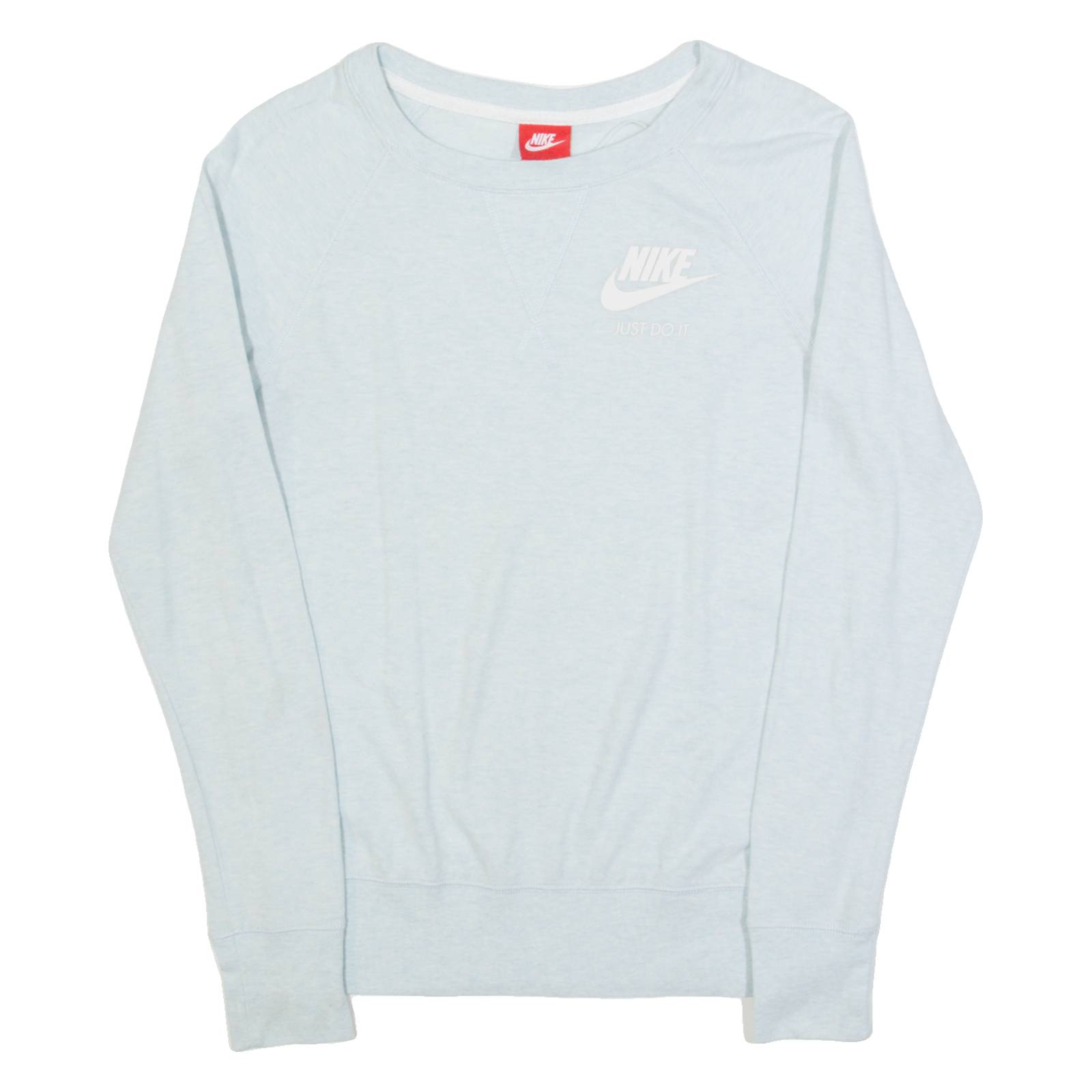 NIKE Mens T-Shirt Blue Long Sleeve XS