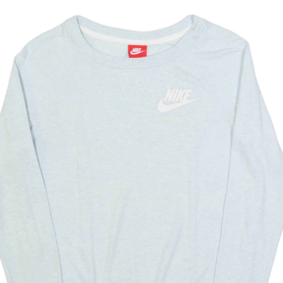 NIKE Mens T-Shirt Blue Long Sleeve XS