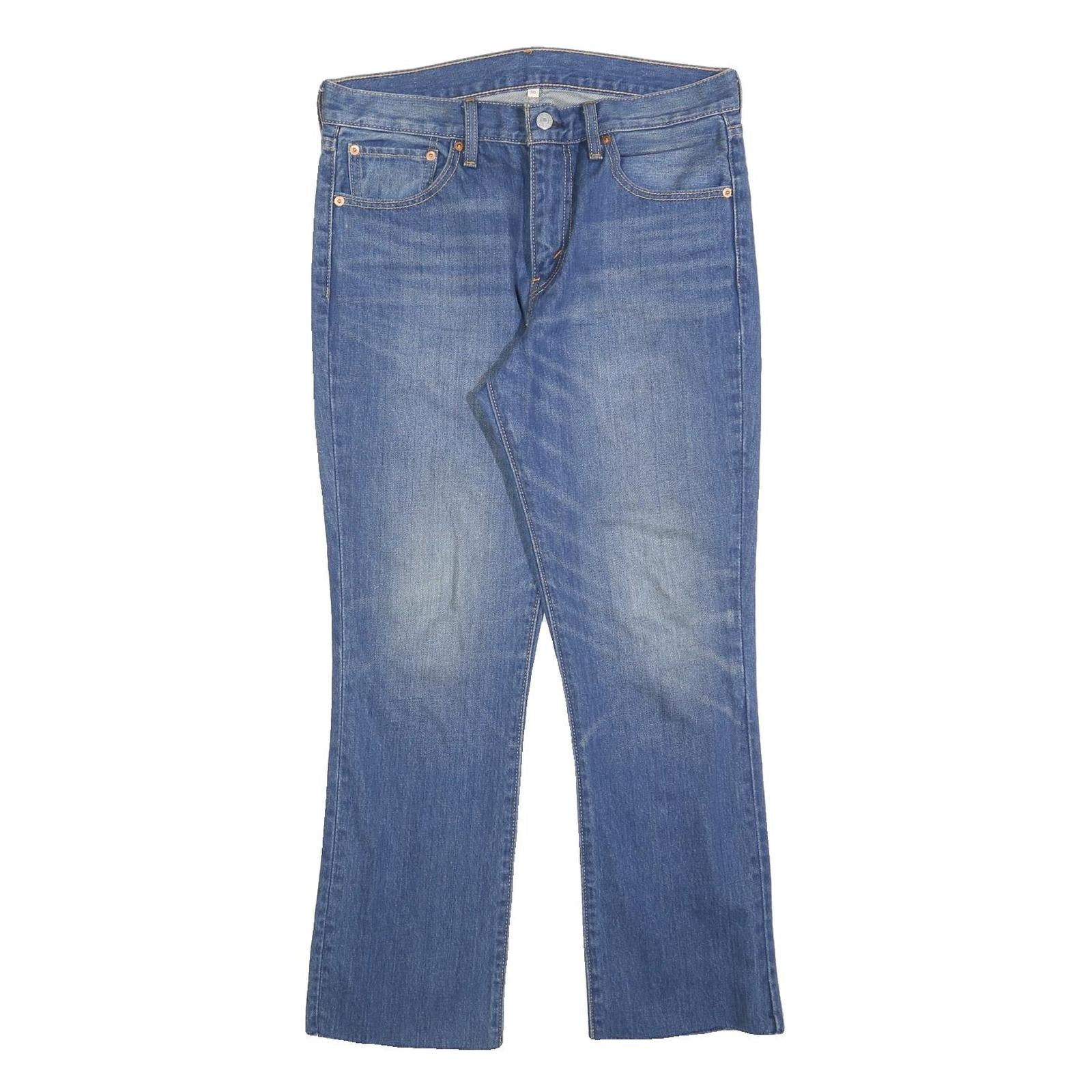 LEVI'S Womens Blue Regular Straight Denim Medium W30 L27 Classic Cotton Blend