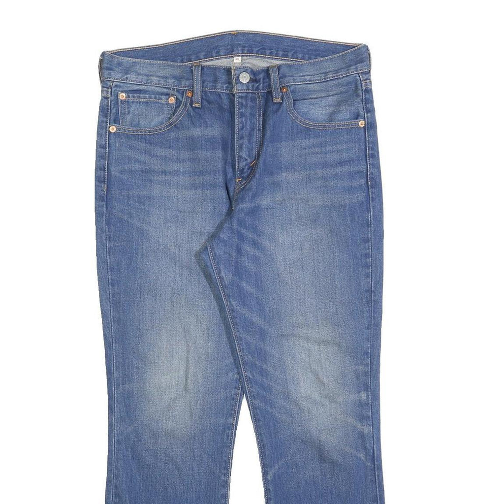 LEVI'S Womens Blue Regular Straight Denim Medium W30 L27 Classic Cotton Blend