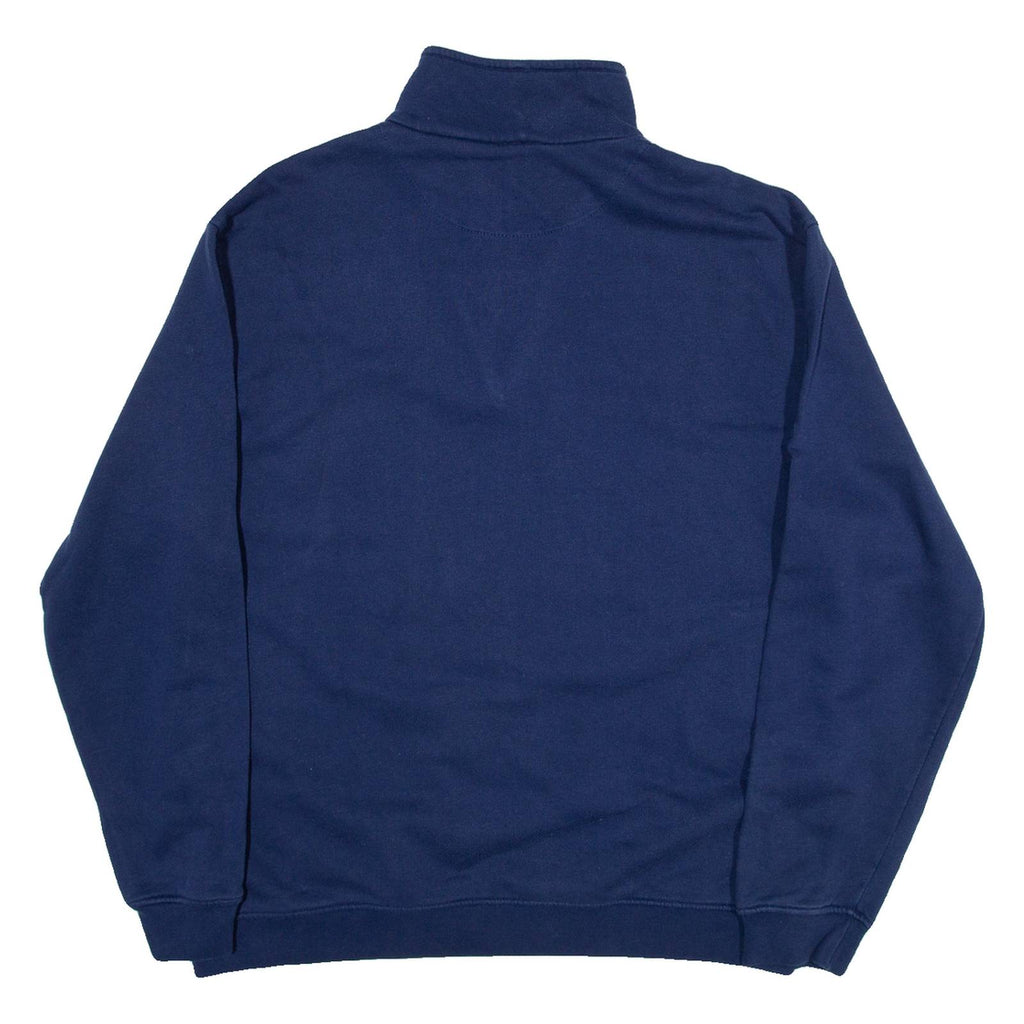 SWITCHER Mens Sweatshirt Blue 1/4 Zip L