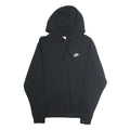 NIKE Mens Black Hoodie S Cotton Pullover Classic Logo Casual