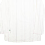 O'NEILL Womens White Long Sleeve V-Neck Cotton Blend Top L Casual