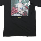 OFF-WHITE Mens Black Graphic T-Shirt M Short Sleeve Crew Neck Designer Cotton