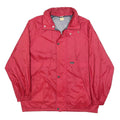 SORRY Mens Red Jacket L Polyester Blend Plain Zip Casual Lightweight