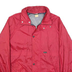SORRY Mens Red Jacket L Polyester Blend Plain Zip Casual Lightweight