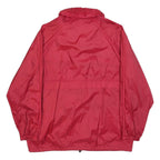 SORRY Mens Red Jacket L Polyester Blend Plain Zip Casual Lightweight