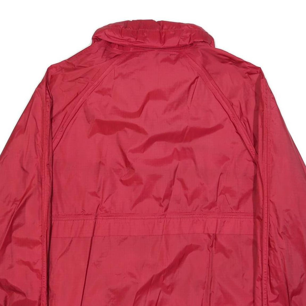 SORRY Mens Red Jacket L Polyester Blend Plain Zip Casual Lightweight
