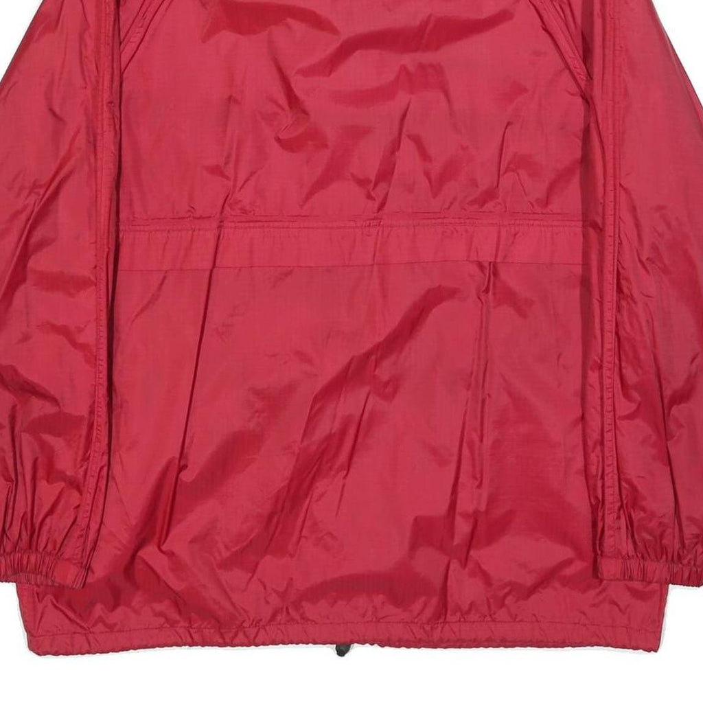 SORRY Mens Red Jacket L Polyester Blend Plain Zip Casual Lightweight