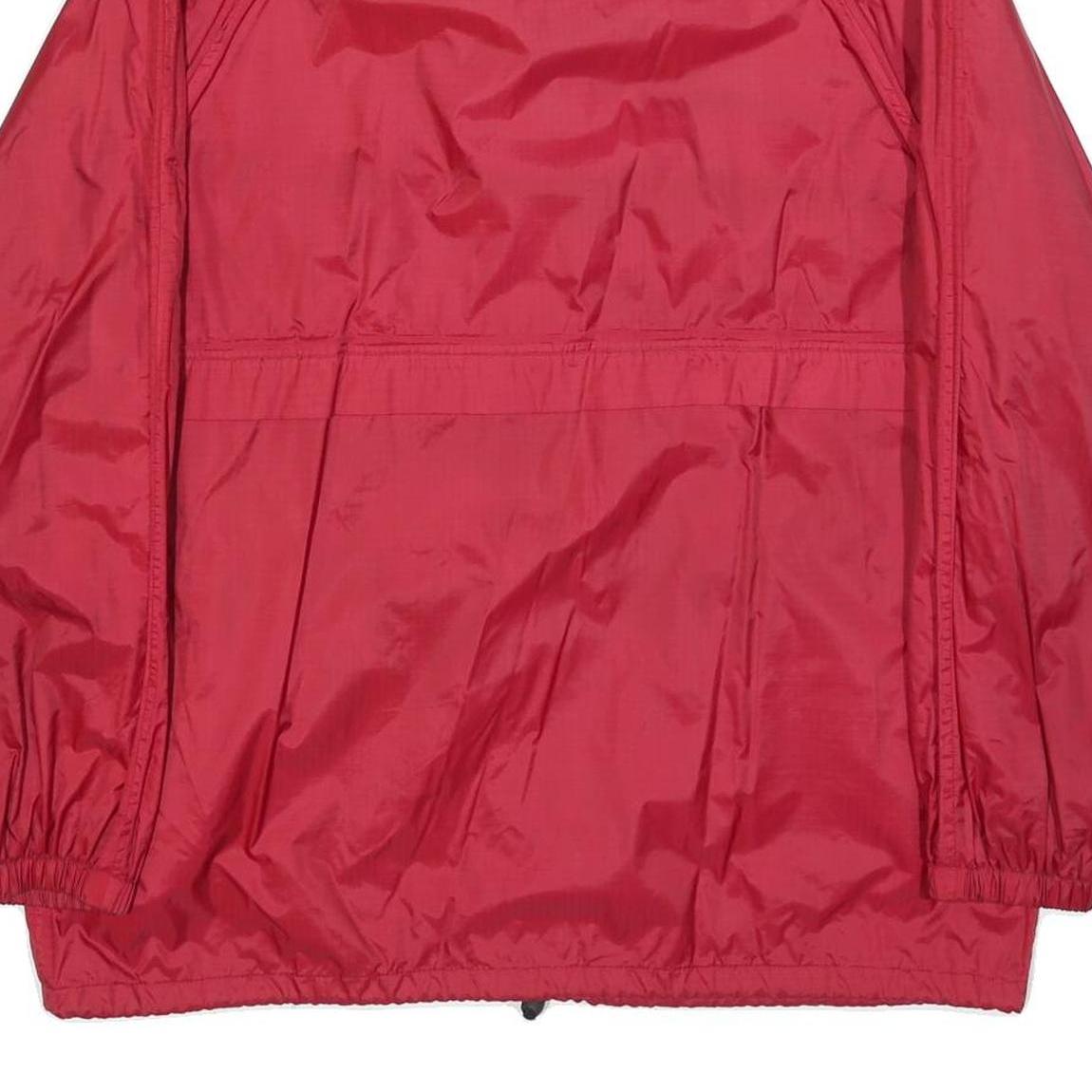 SORRY Mens Red Jacket L Polyester Blend Plain Zip Casual Lightweight