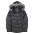 NAUTICA Womens Black Puffer Jacket XL Polyester Blend Zip Hooded Outdoor Warm