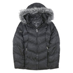 NAUTICA Womens Black Puffer Jacket XL Polyester Blend Zip Hooded Outdoor Warm
