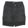 DICKIES Mens Shorts Black Cargo L W30 Workwear Casual Cotton Blend