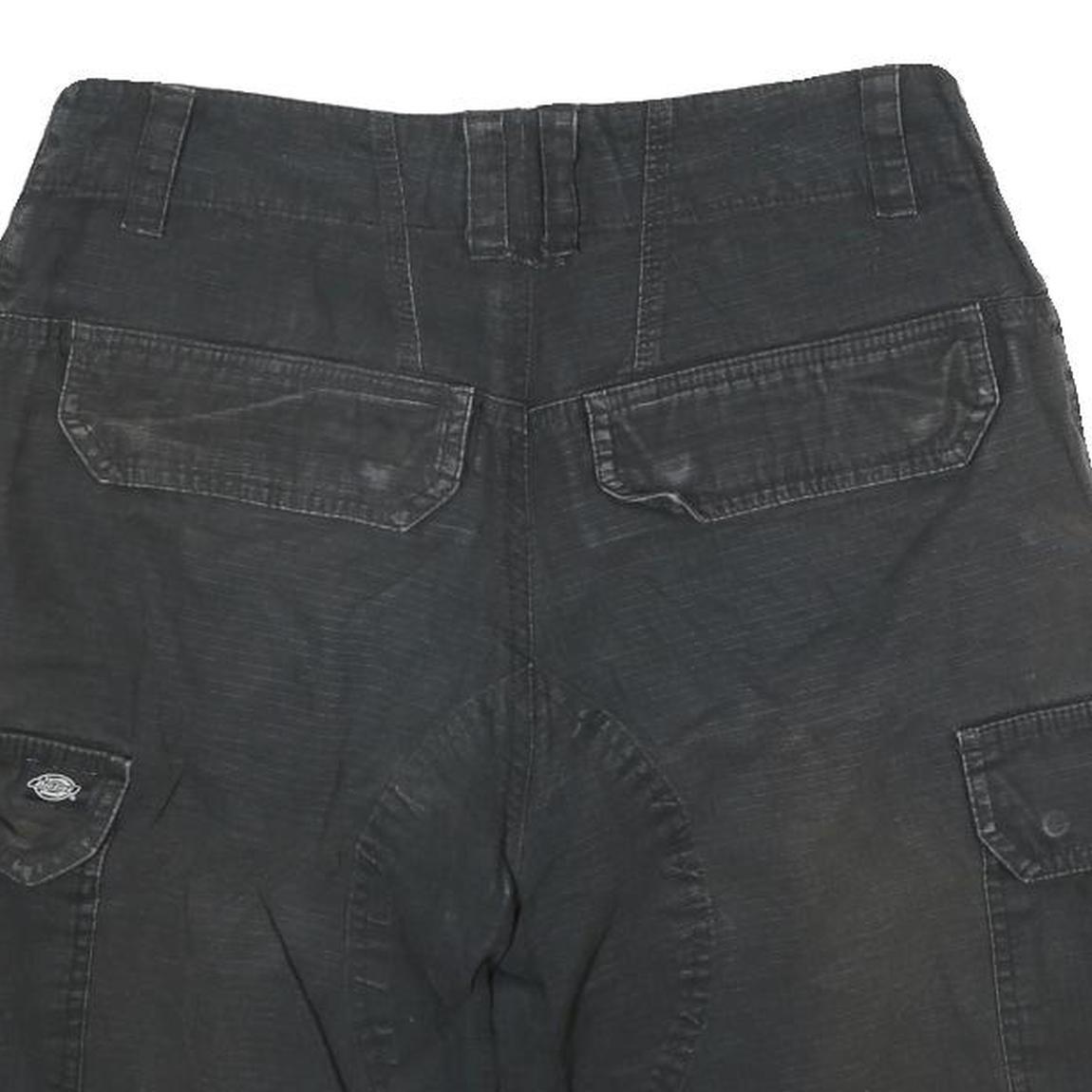 DICKIES Mens Shorts Black Cargo L W30 Workwear Casual Cotton Blend