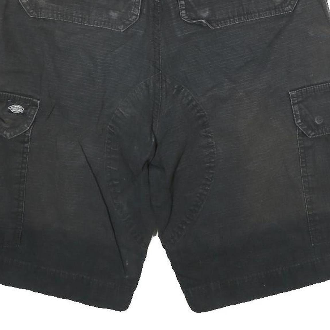 DICKIES Mens Shorts Black Cargo L W30 Workwear Casual Cotton Blend