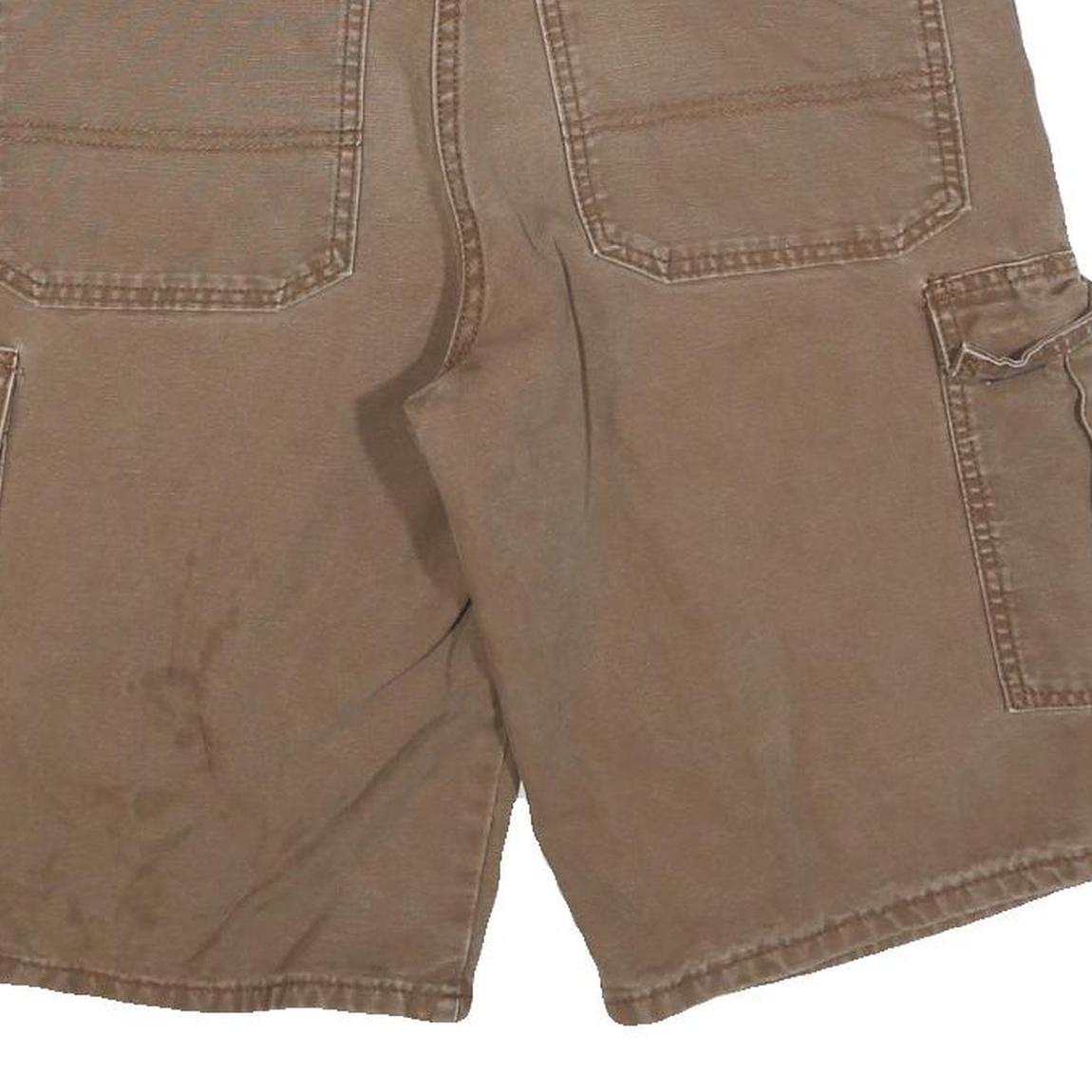 DICKIES Mens Shorts Brown Cargo Casual L W32 Workwear Cotton Blend