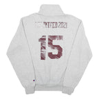 CHAMPION Mens Grey Bobcats 1/4 Zip M Sweatshirt Athletic Sportswear