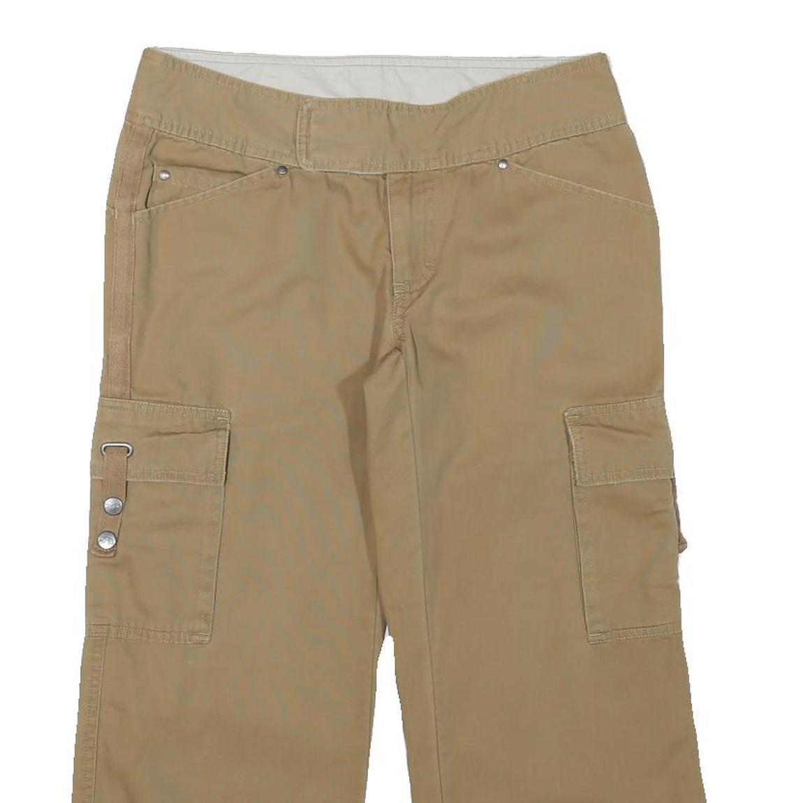 THE NORTH FACE Womens Relaxed Beige Cargo Trousers W31 L24 Cotton Blend Zip