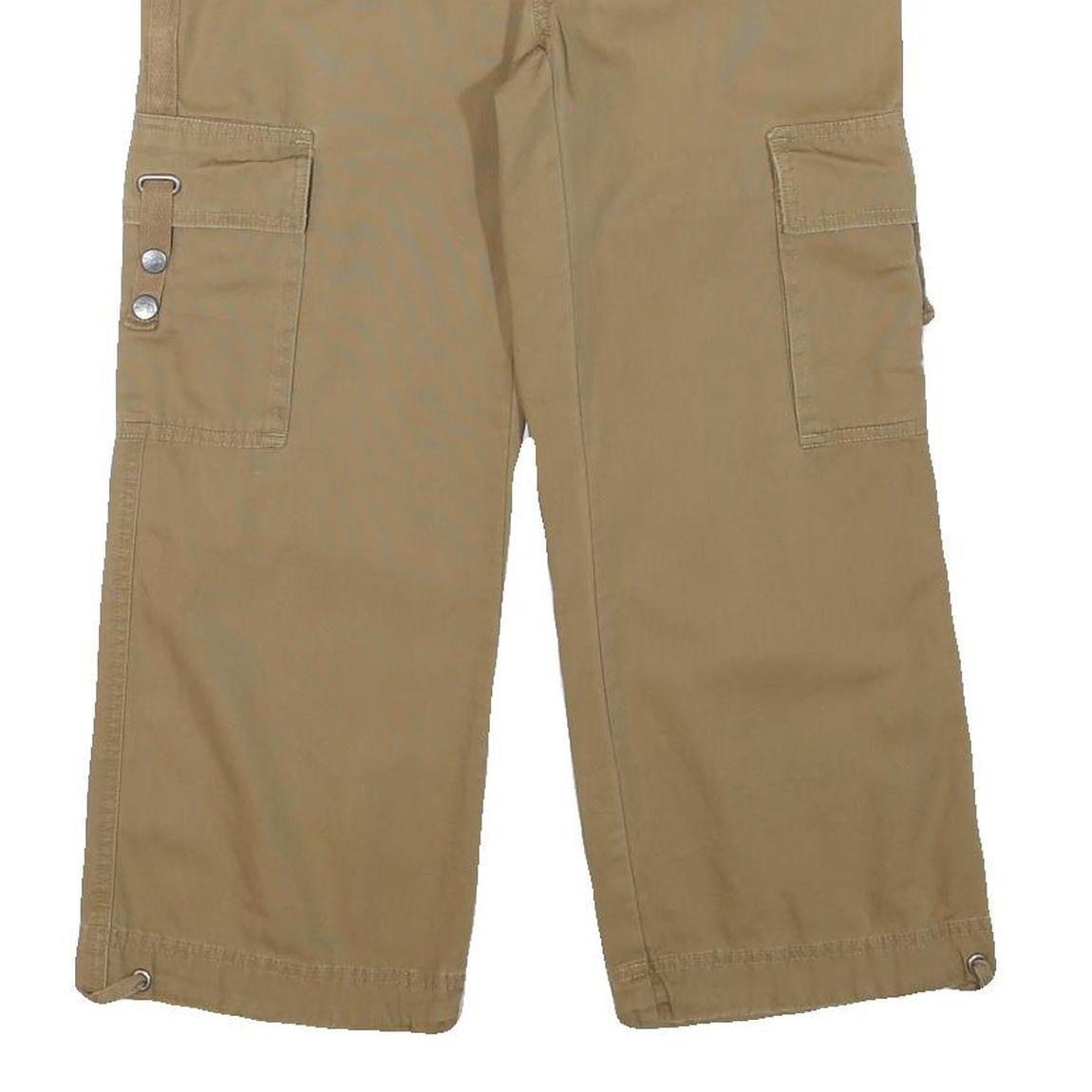 THE NORTH FACE Womens Relaxed Beige Cargo Trousers W31 L24 Cotton Blend Zip